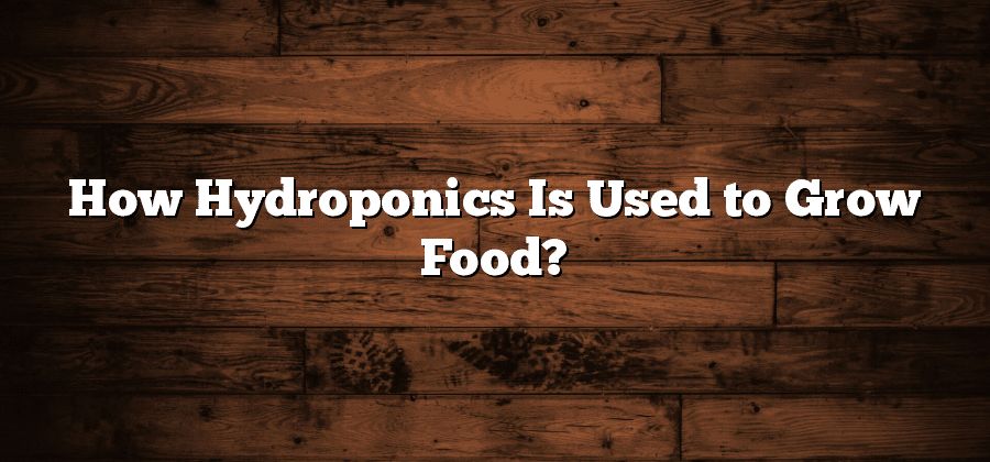 How Hydroponics Is Used to Grow Food?