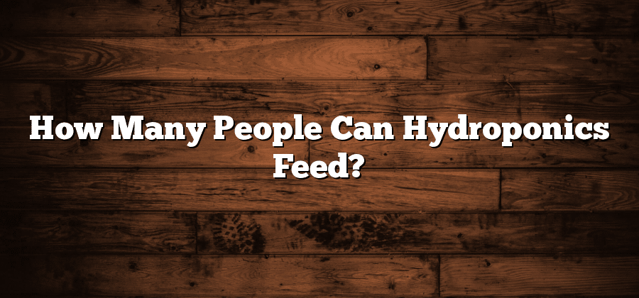 How Many People Can Hydroponics Feed?