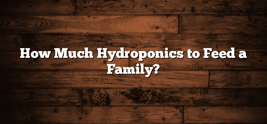 How Much Hydroponics to Feed a Family?