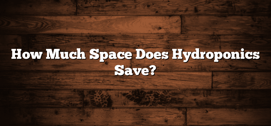 How Much Space Does Hydroponics Save?