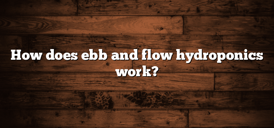 How does ebb and flow hydroponics work?