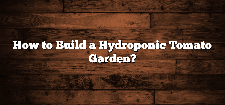 How to Build a Hydroponic Tomato Garden?