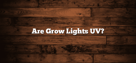 Are Grow Lights UV?