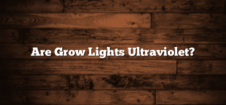 Are Grow Lights Ultraviolet?
