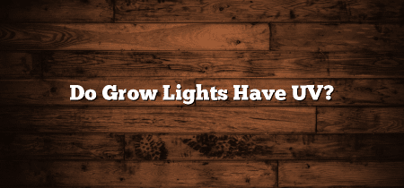 Do Grow Lights Have UV?