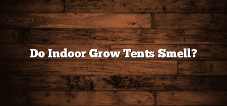 Do Indoor Grow Tents Smell?