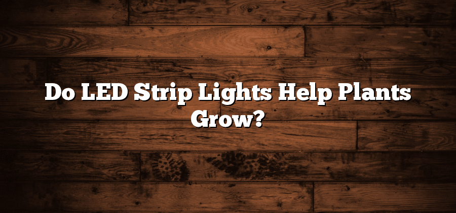 Do LED Strip Lights Help Plants Grow?