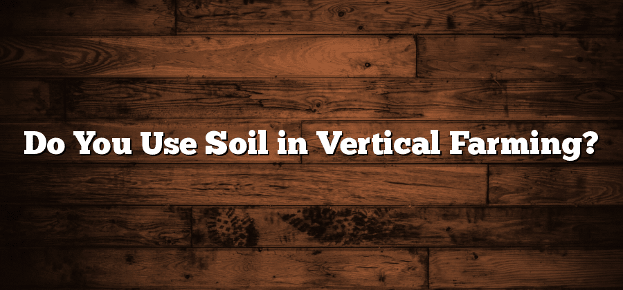 Do You Use Soil in Vertical Farming?