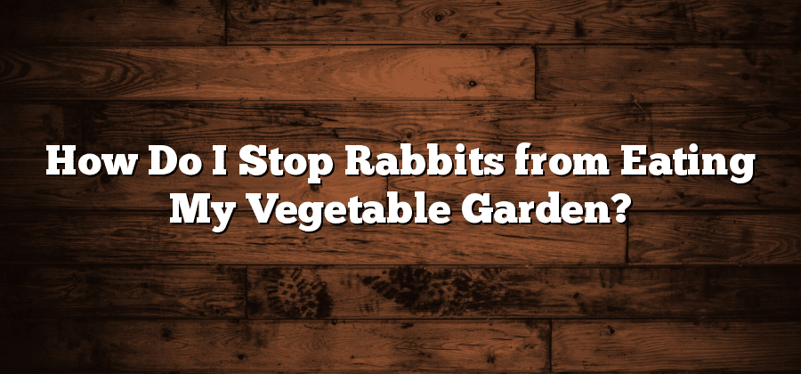 How Do I Stop Rabbits from Eating My Vegetable Garden?