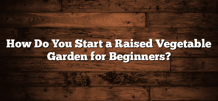 How Do You Start a Raised Vegetable Garden for Beginners?