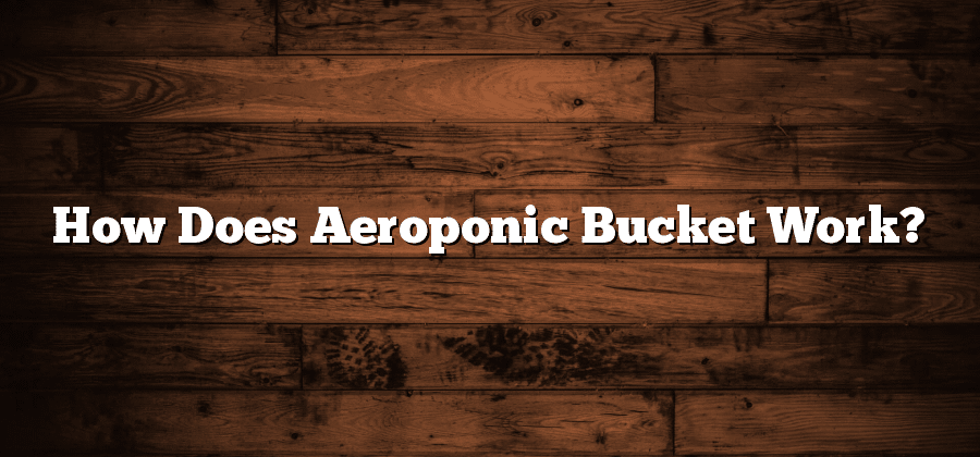 How Does Aeroponic Bucket Work?