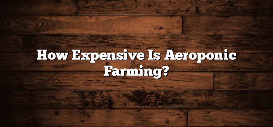 How Expensive Is Aeroponic Farming?