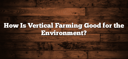 How Is Vertical Farming Good for the Environment?