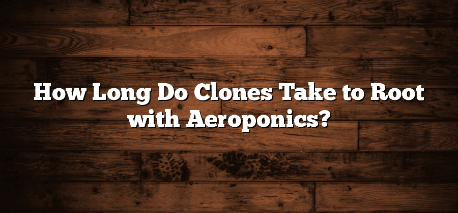 How Long Do Clones Take to Root with Aeroponics?