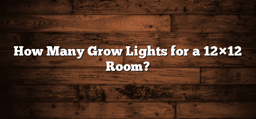 How Many Grow Lights for a 12×12 Room?