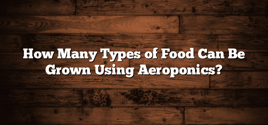 How Many Types of Food Can Be Grown Using Aeroponics?