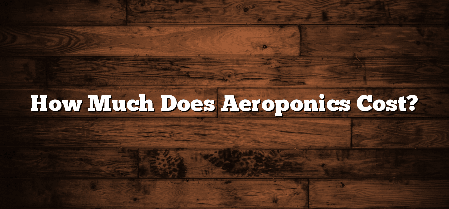 How Much Does Aeroponics Cost?