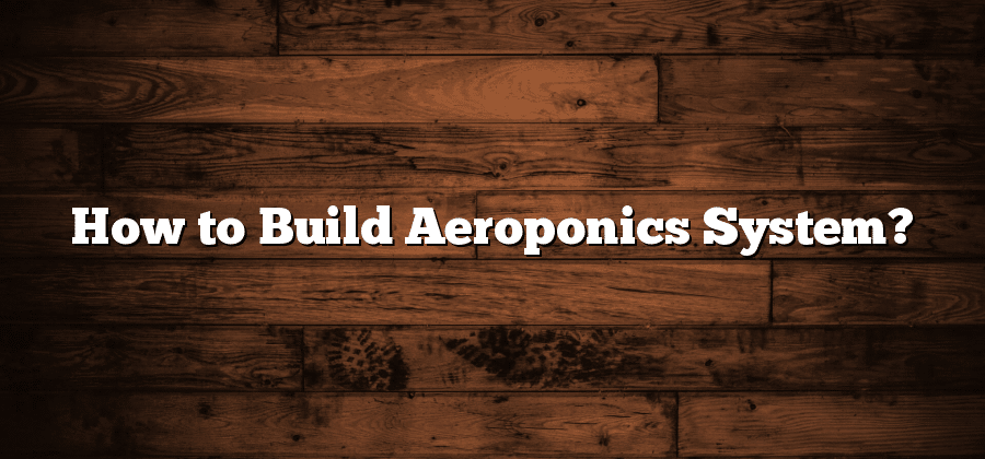 How to Build Aeroponics System?