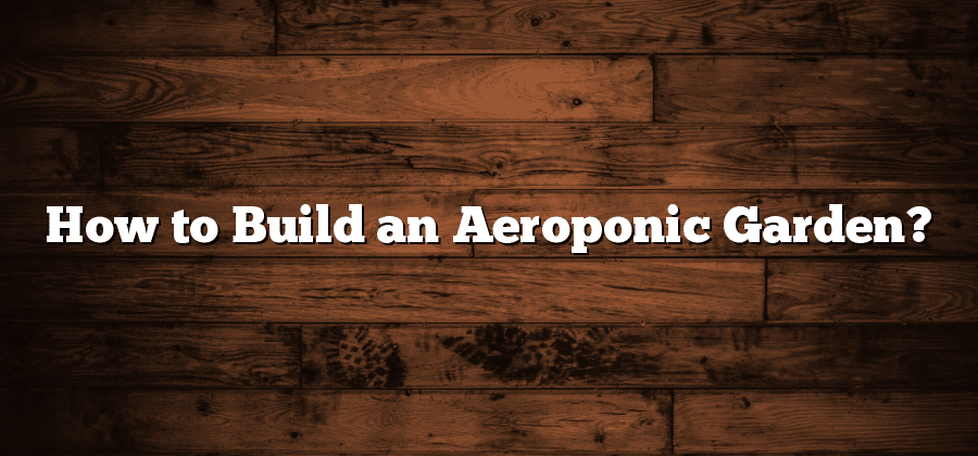 How to Build an Aeroponic Garden?