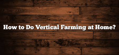 How to Do Vertical Farming at Home?