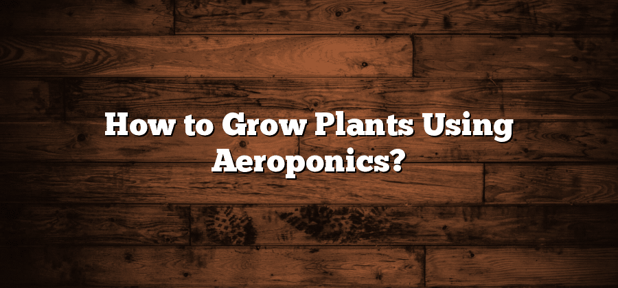 How to Grow Plants Using Aeroponics?