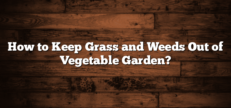 How to Keep Grass and Weeds Out of Vegetable Garden?