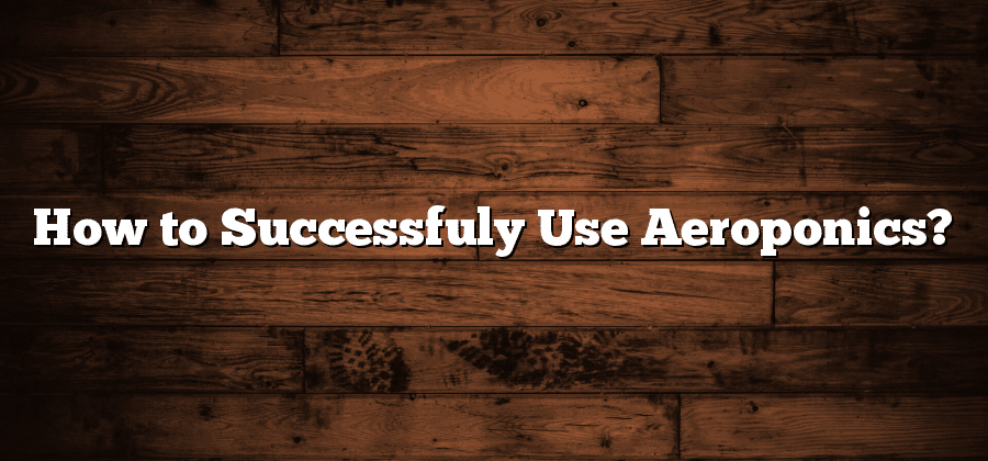 How to Successfuly Use Aeroponics?