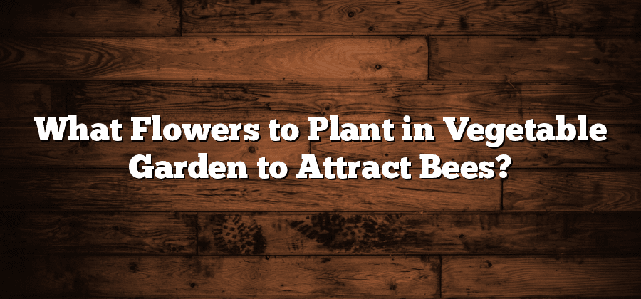 What Flowers to Plant in Vegetable Garden to Attract Bees?