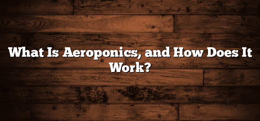 What Is Aeroponics, and How Does It Work?