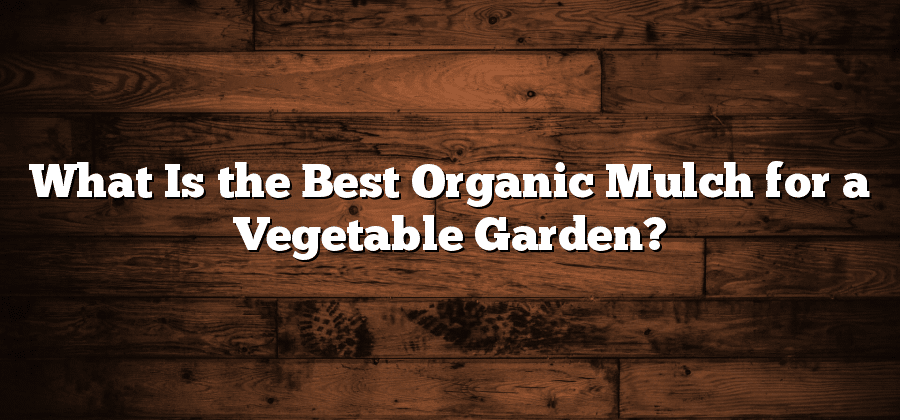 What Is the Best Organic Mulch for a Vegetable Garden?