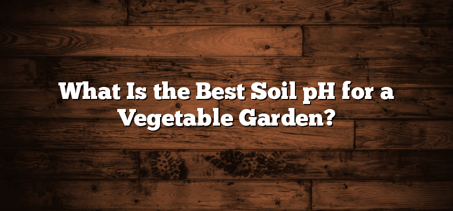 What Is the Best Soil pH for a Vegetable Garden?