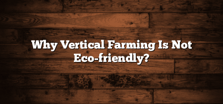 Why Vertical Farming Is Not Eco-friendly?