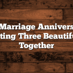 3rd Marriage Anniversary: Celebrating Three Beautiful Years Together