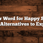 Another Word for Happy Sunday: Creative Alternatives to Express Joy