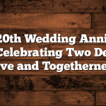 Happy 20th Wedding Anniversary Quotes: Celebrating Two Decades of Love and Togetherness