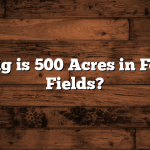 How Big is 500 Acres in Football Fields?