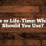 Lifetime or Life-Time: Which One Should You Use?