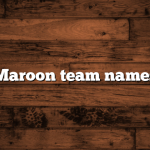 Maroon team names