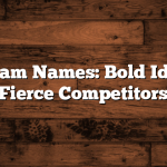 Red Team Names: Bold Ideas for Fierce Competitors