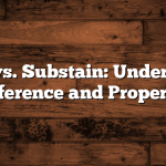 Sustain vs. Substain: Understanding the Difference and Proper Usage