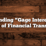 Understanding “Gage Interest” in the Context of Financial Transactions