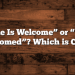 “Everyone Is Welcome” or “Everyone Is Welcomed”? Which is Correct?