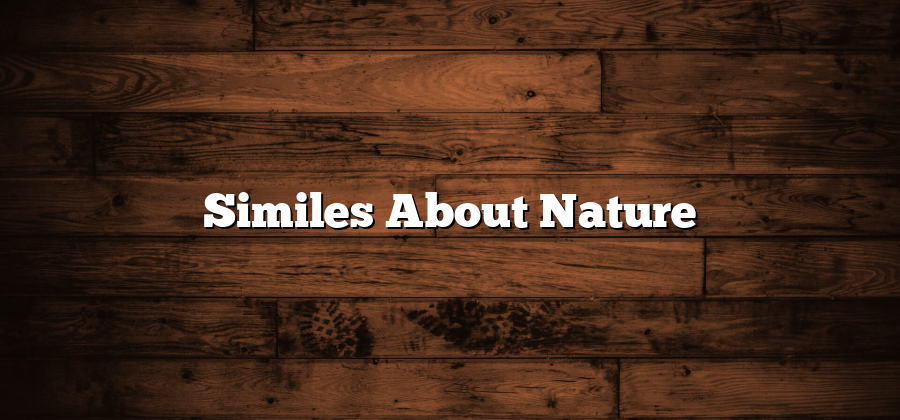 Similes About Nature