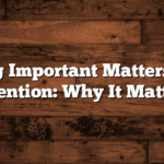 Bringing Important Matters to Your Attention: Why It Matters