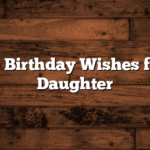 Simple Birthday Wishes for Your Daughter