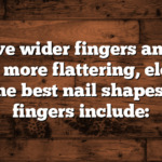 If you have wider fingers and want to create a more flattering, elongated look, the best nail shapes for fat fingers include: